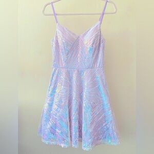 Lavender Iridescent Dress - Perfect for a Vegas Bachelorette!